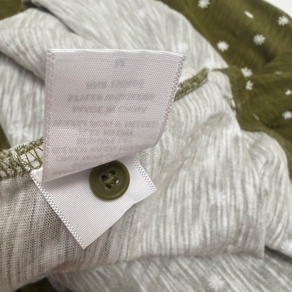 Market & Spruce Mira Spaghetti Strap Maxi Dress M Olive Green Floral Pockets - Picture 6 of 10